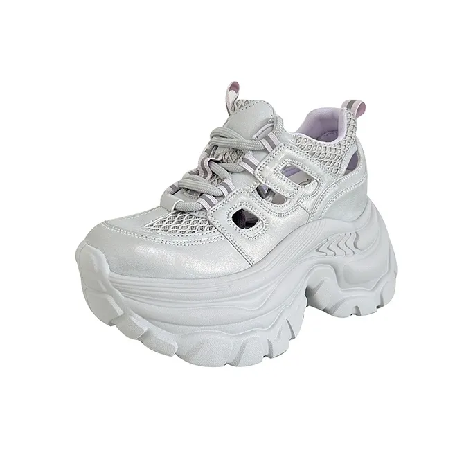 POOQ High Top Chunky Sneakers Women's-7