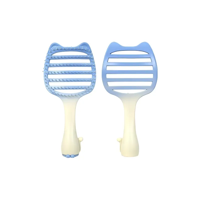 Gentle Welcome Kitten Massage Comb & Hair Styler For High Skull Top, Portable Travel Dormitory Rib Comb Fluffing Up-9