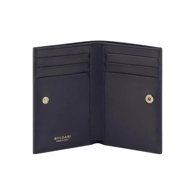 BVLGARI DIVAS' DREAM Goatskin Card Holder Men's Black-2