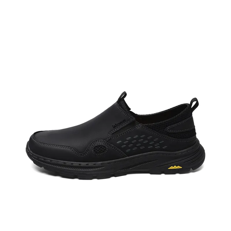 Wen Nai Casual Shoes Men's Black-0