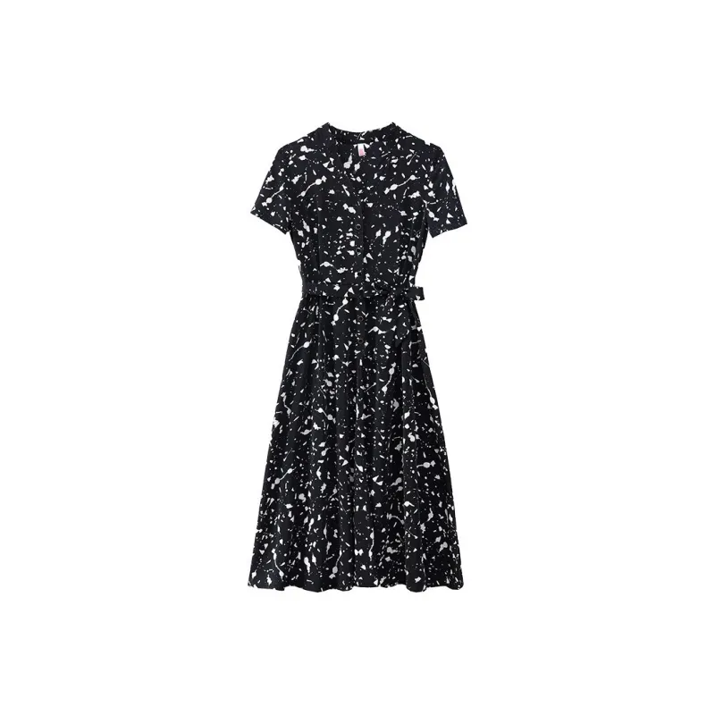 Mu Qingqing Short Sleeved Dress Women's-0