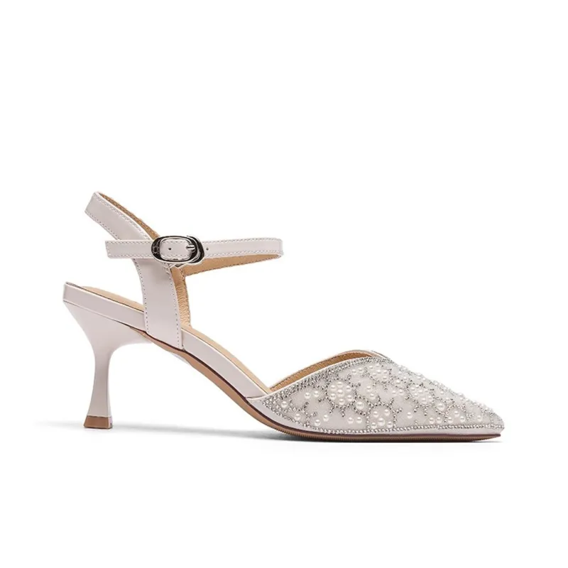 Spider King Slim Heel High Heels Women's Gold-2