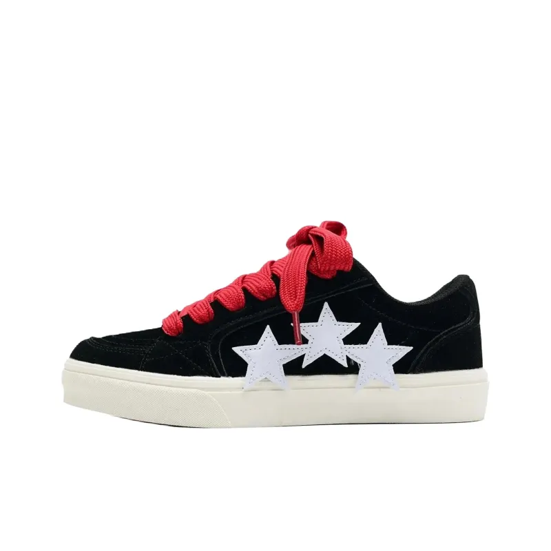 T628 Stars Puffy Shoes Slip Resistant, Abrasion Resistant, Lightweight Low Top Skateboard Shoes Unisex-69