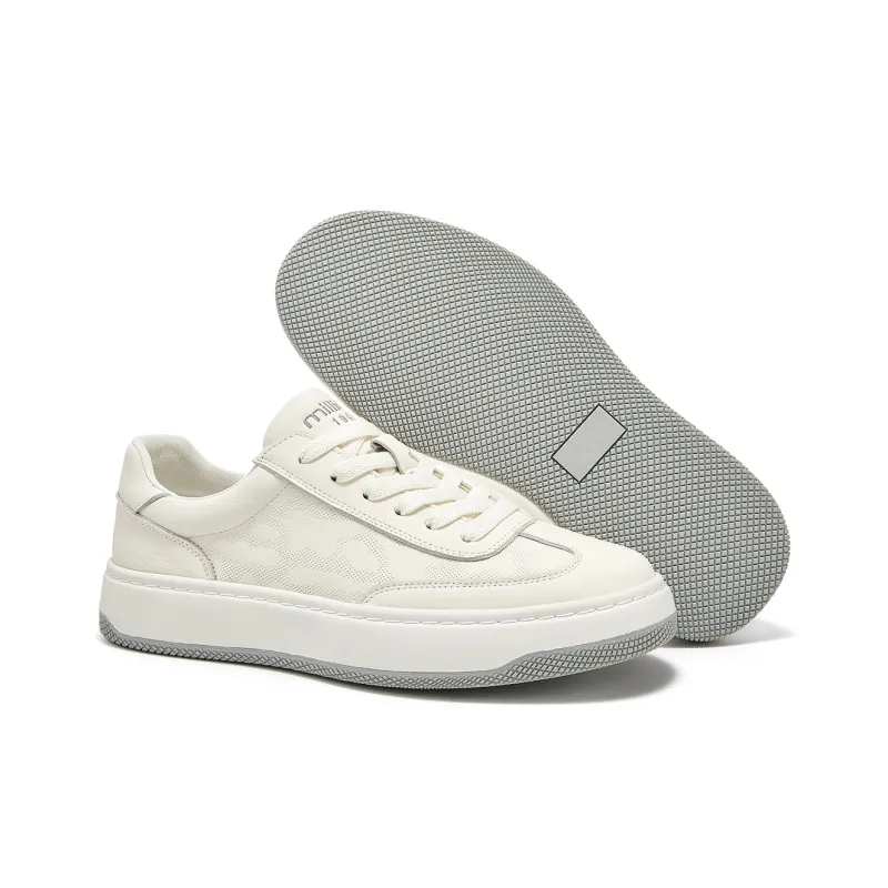 MILLIE'S Low Top Skateboard Shoes Men's White-3