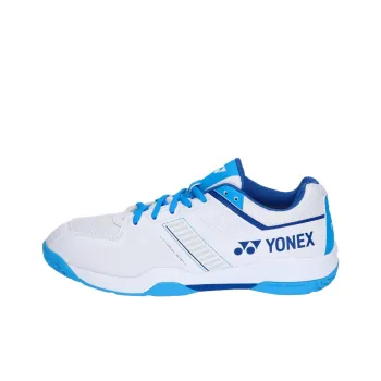 YONEX Power Cushion Anti Slip Wear Resistant Low Top Badminton Shoes Unisex White Blue