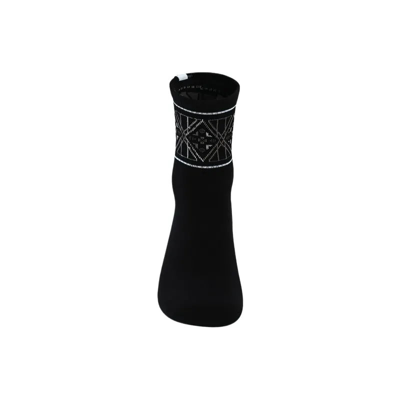 FILA x White Mountaineering Mid Calf Socks Men's 1 Pack Pitch Black-2