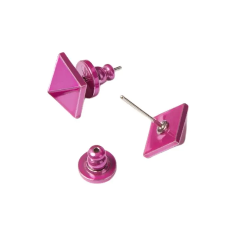 Valentino Metal Stud Earrings Men's Pink-1