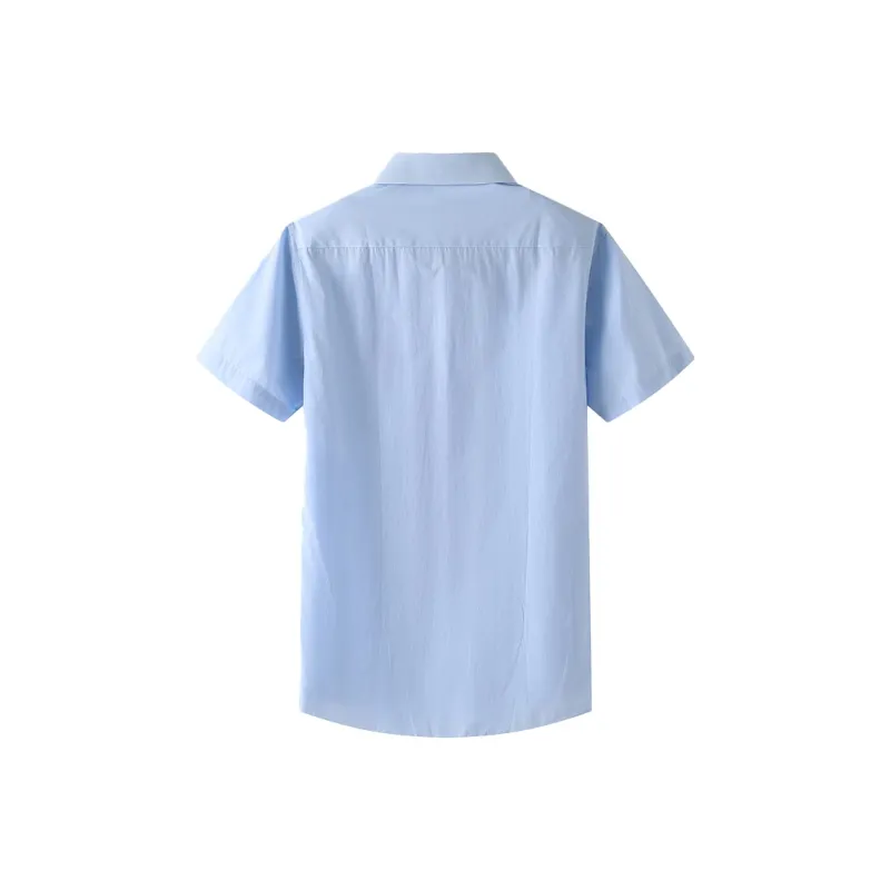 ARTSDON Shirts Men Light Blue Pattern-1