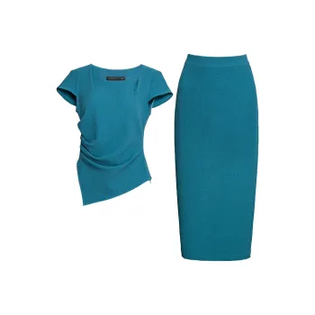 ROEYSHOUSE Two Piece Skirt Sets Women's