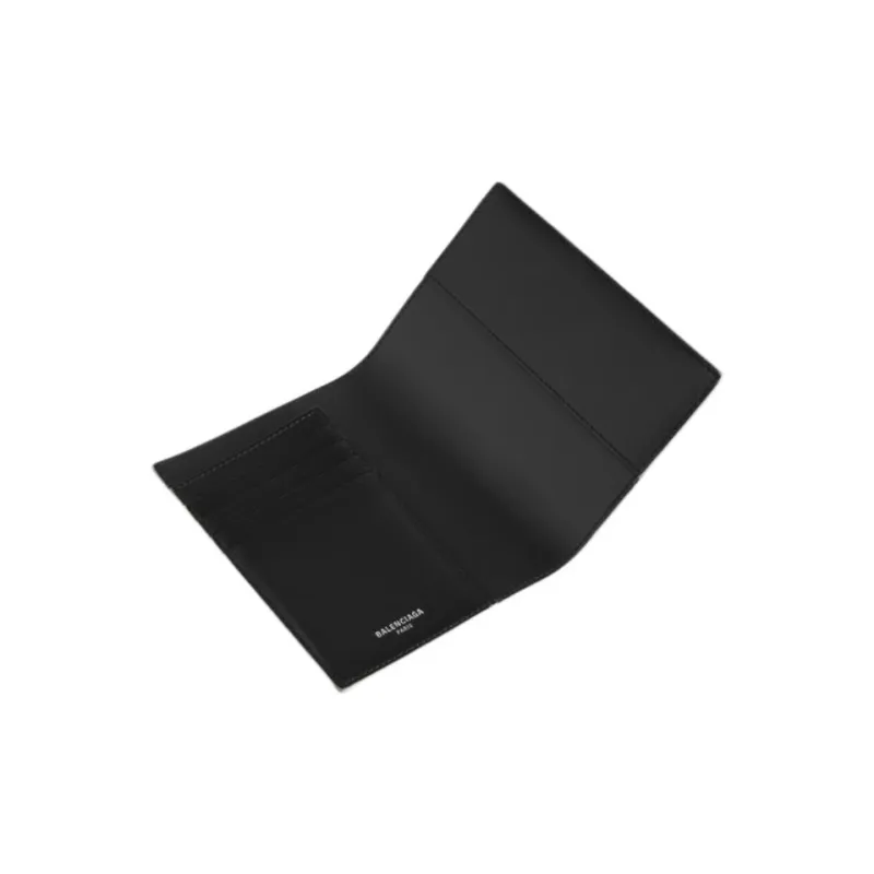 Balenciaga Cow Leather Wallet Unisex Gray-2