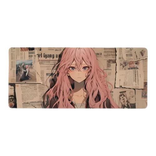 DANYIN Extra Large Vintage Girlish Computer Keyboard Pad Anime Mouse Pad Esports Gaming Table Mats For Men Mouse Pads