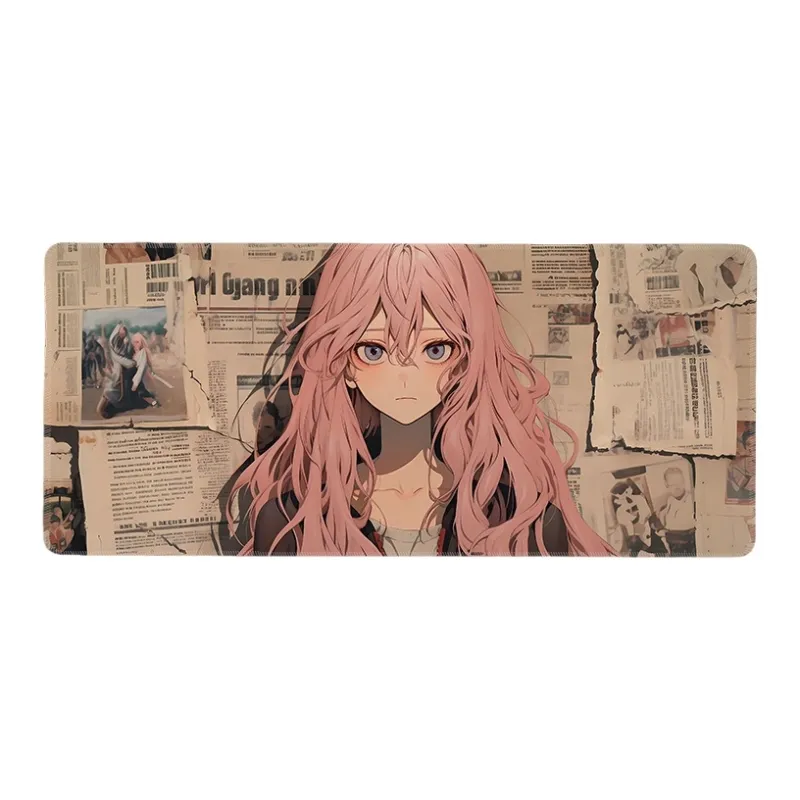 DANYIN Extra Large Vintage Girlish Computer Keyboard Pad Anime Mouse Pad Esports Gaming Table Mats For Men Mouse Pads-0