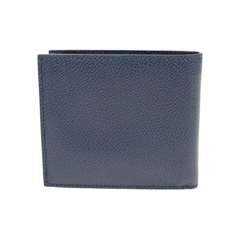 PRADA Calfskin Wallet Men's Dark Blue-2