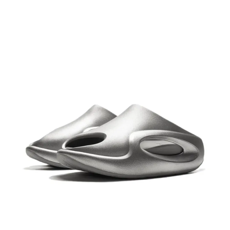LiNing Cloud Wandering Slay 2.0 Slip Resistant Abrasion Resistant Slide Slippers Unisex Gray-2