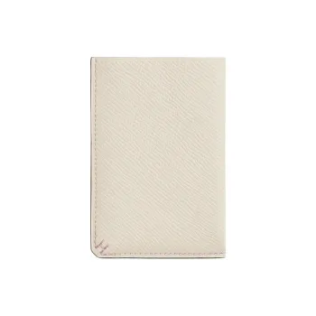HERMES H Sellier Epsom Calfskin Card Holder Men's Beige