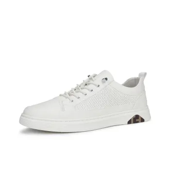 XIAOTOULANG Breathable Low Top Skateboard Shoes Men's White
