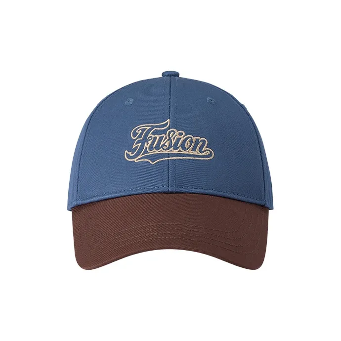 FILA FUSION Cotton Baseball Caps Unisex Copenhagen Blue/Mary Brown-1