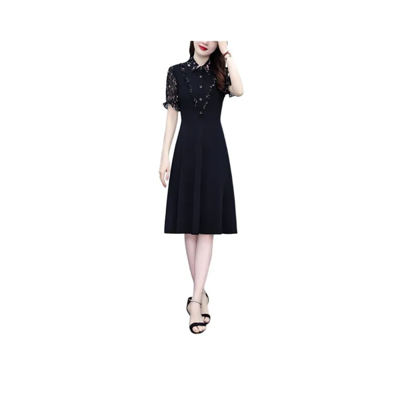 Mu Xiao Xin Short Sleeved Dress Women's-0