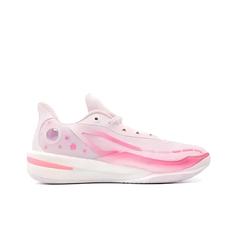 QIAODAN Cushioning Abrasion Resistant Breathable Low Top Basketball Shoes Men's Clear Sky Pink Electric Glow Pink-1