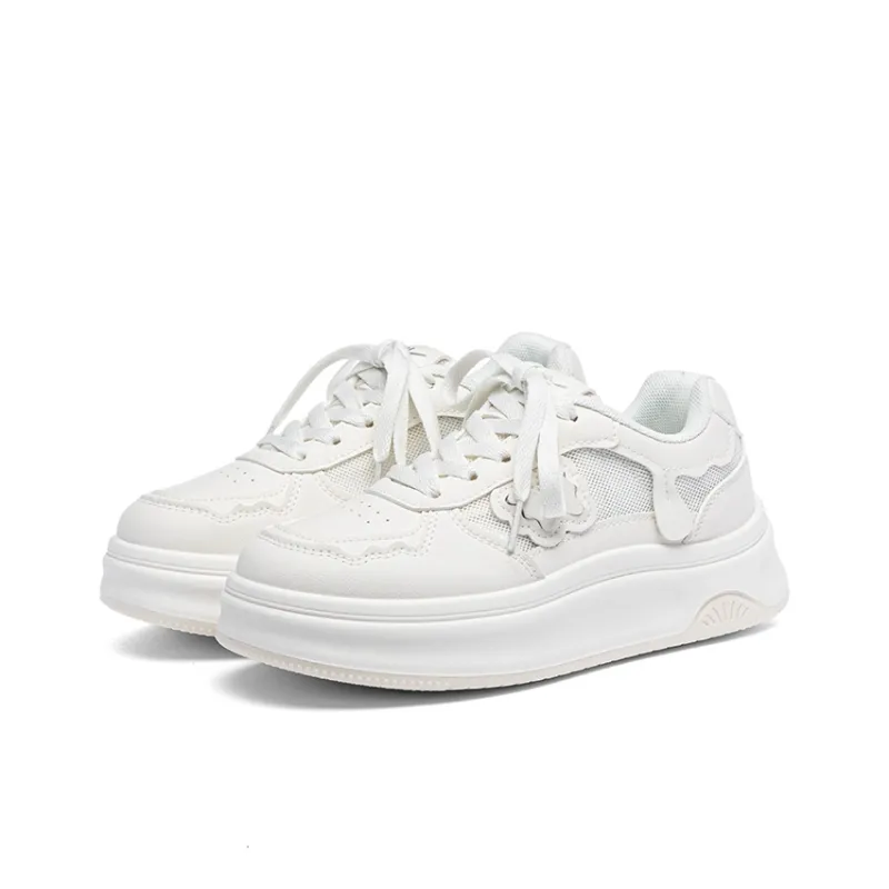 Warrior Abrasion Resistant Breathable Low Top Skateboard Shoes Women's Ecru-2