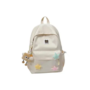 Meow In The Grass Nylon Backpack Women's Multicolor