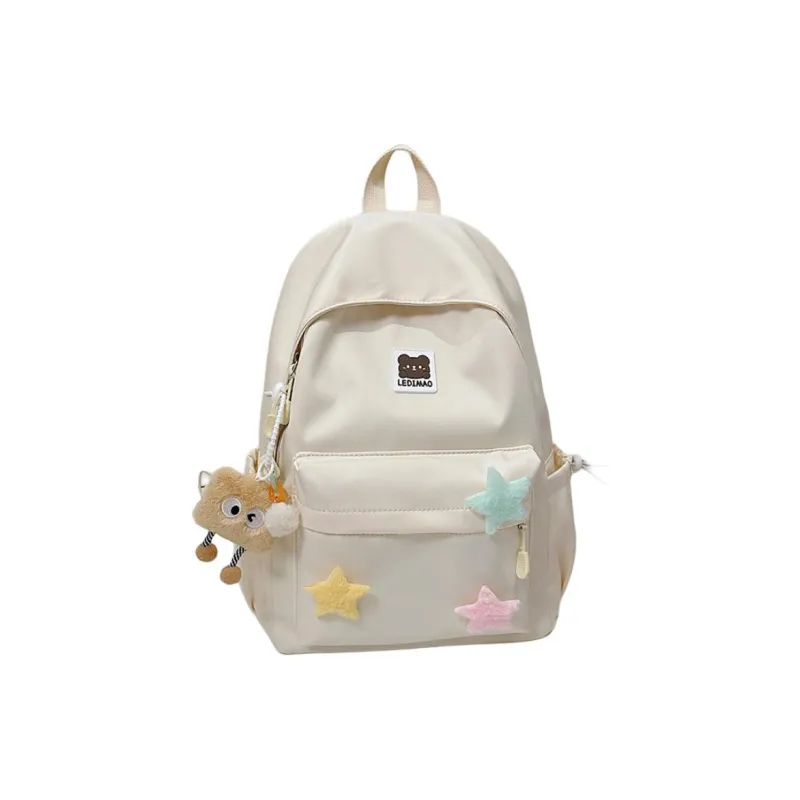 Meow In The Grass Nylon Backpack Women's Multicolor-0