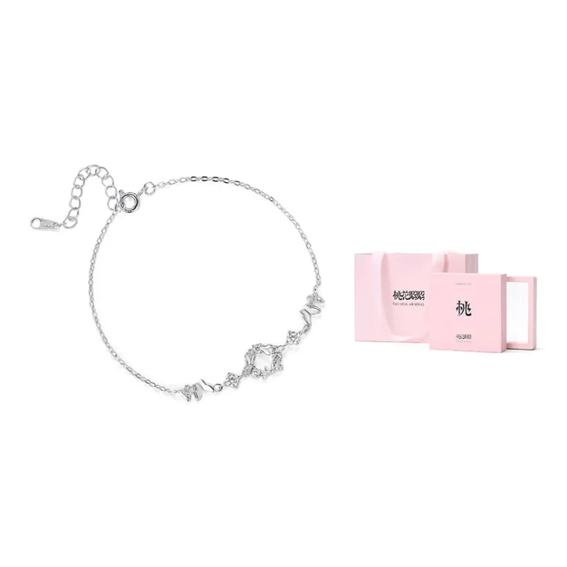 TAOHUAZHAOZHAO S 999 Fine Silver Bracelets Women's-6
