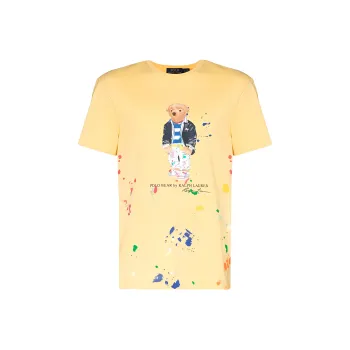 Polo Ralph Lauren T Shirts Men Yellow