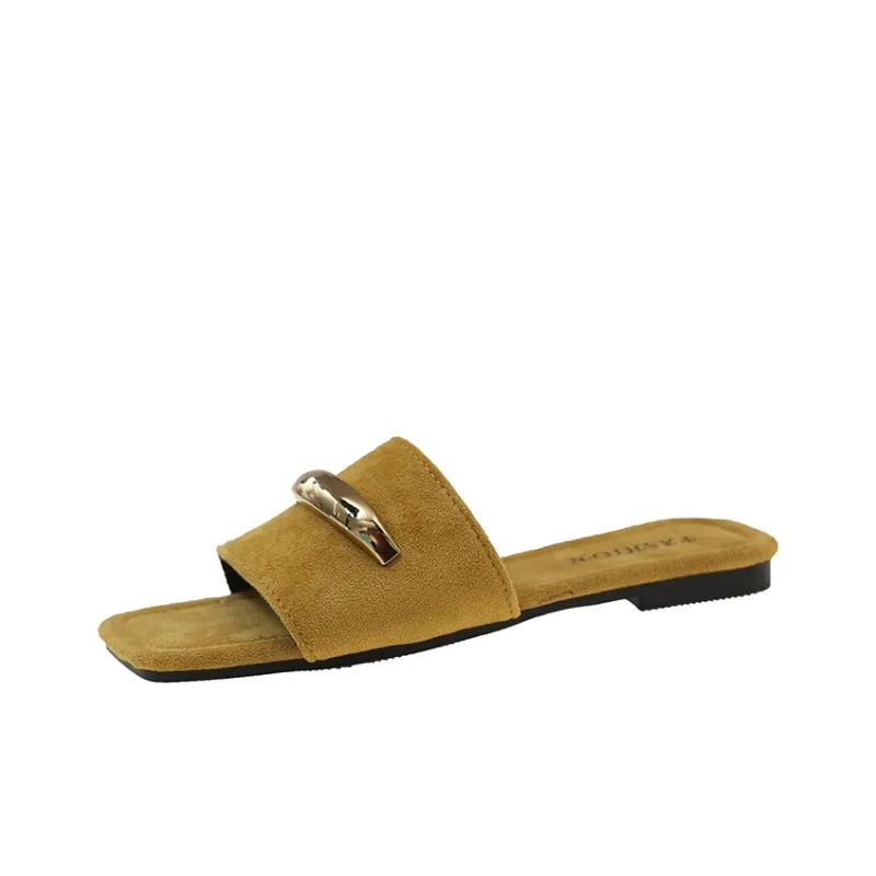 Puppytown Rubber Sole Metal Slip Resistant Abrasion Resistant Slide Slippers Women's-8