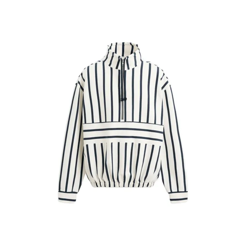 ZARA Sweatshirts Men White/Sea Blue-0