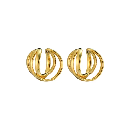 EAR PARTNER Copper Clip On Earrings Women's