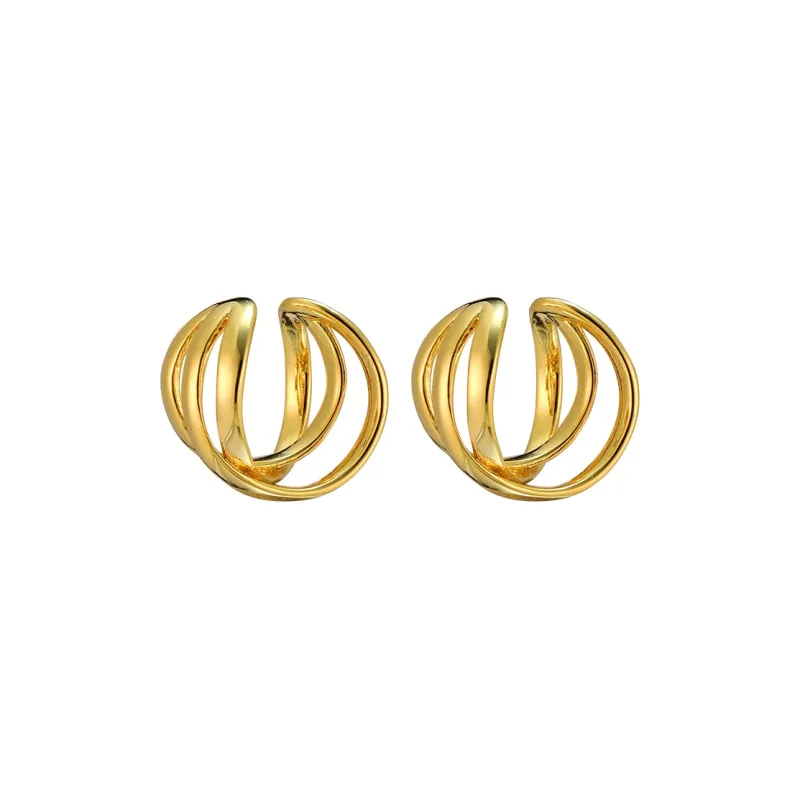 EAR PARTNER Copper Clip On Earrings Women's-0