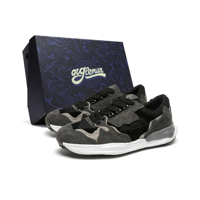 OUGLEMEN Slip Resistant And Abrasion Resistant Coverage Low Top Casual Shoes Men's Box-5