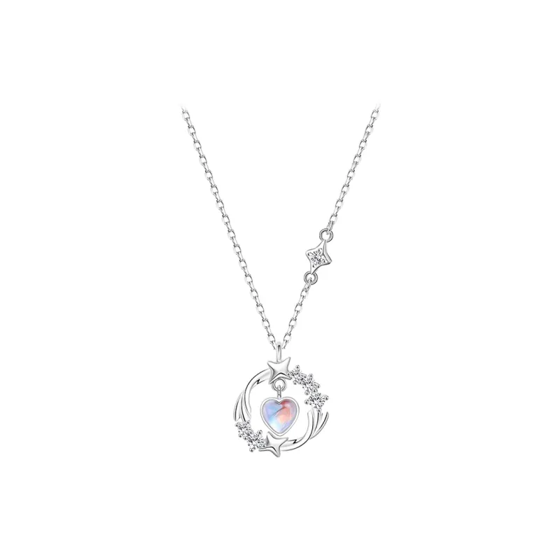 D.K.X Silver Chain Necklaces Women's-0