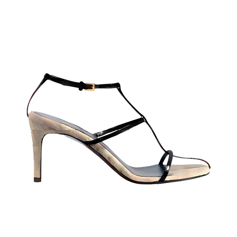 KHAITE Cage Roman Sandals 7.5cm Women's Black-1
