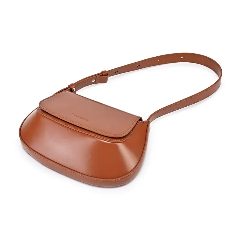 AQUASCUTUM Flap Lightweight Handbag, Shoulder Bag Women's Bag Regular Women's Black/Brown/Ecru-5