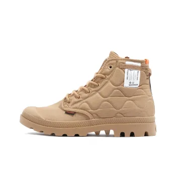 Palladium Pampa Anti Slip Wear Resistant High Top Casual Shoes Unisex Light Brown
