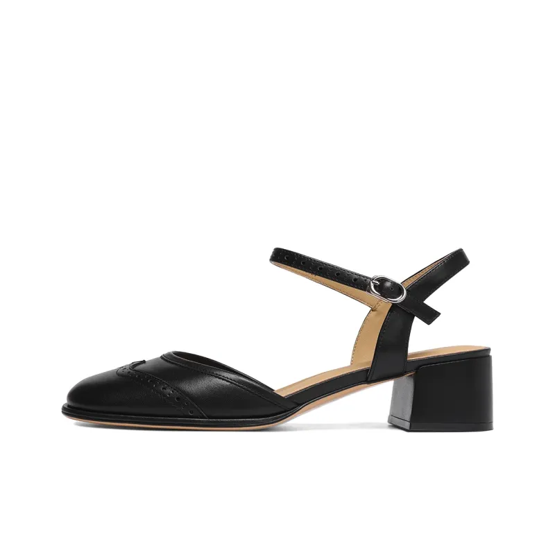 GOLDLION High Heels Women's Apricot/Black-5