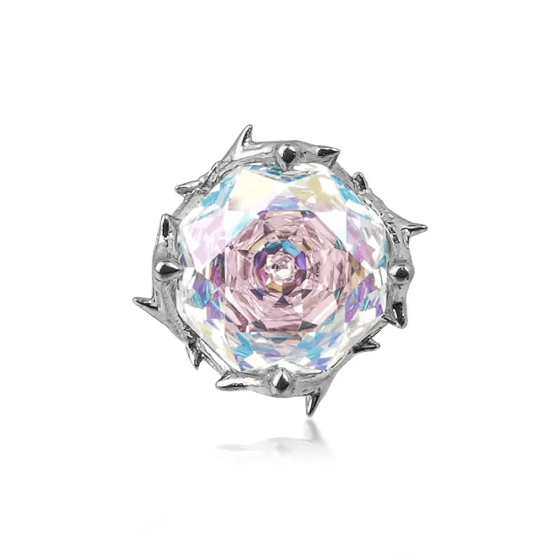 WIC Zircon Stud Earrings Unisex-9