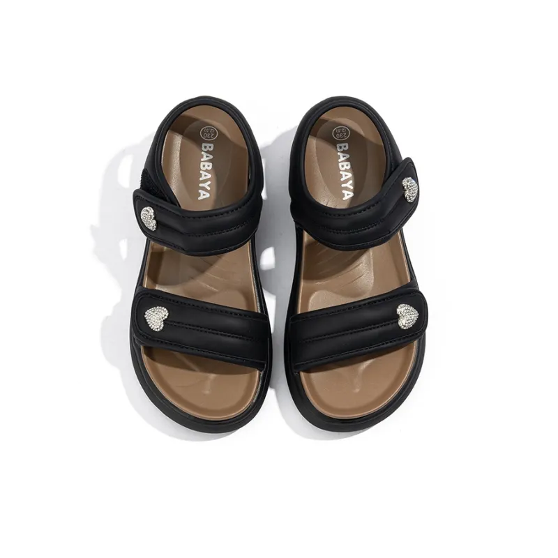 BABAYA KIDS One Strap Sandals Women's Black-5