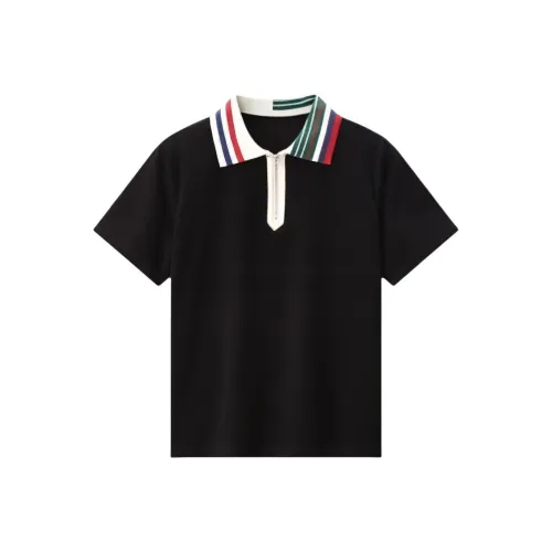 KUHNMARVIN Drop Shoulder Sleeve T-Shirt Women's Black