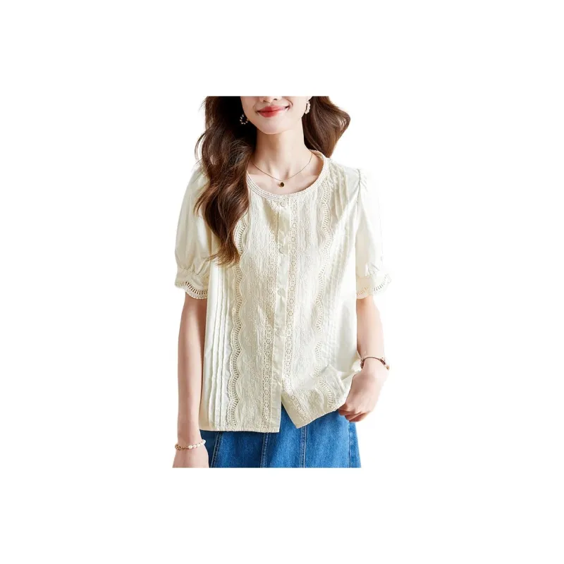 X MOOM Shirts Women's Beige-0