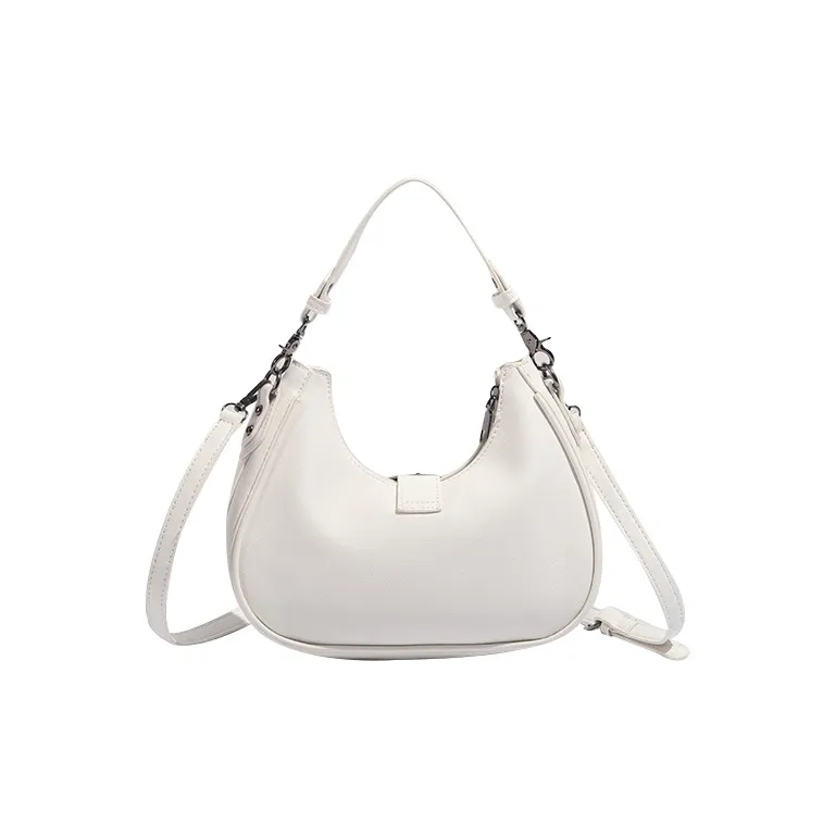 Jade En Plus PU Portable Crossbody Bag, Shoulder Bag Regular Women's Ivory White-5