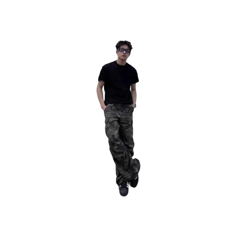 CORNILOT Casual Pants Unisex Camouflage-0