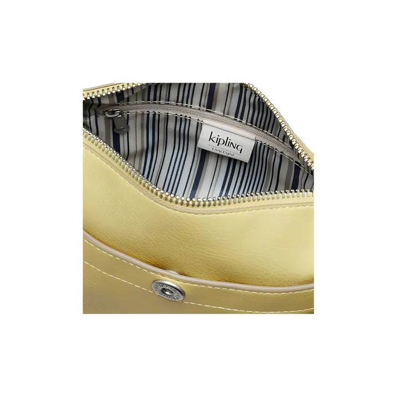 Kipling PU Shoulder Bag Women's Yellow-3