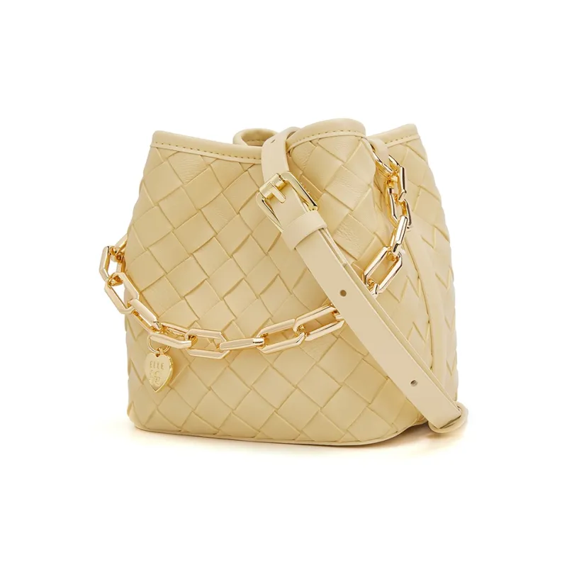 ELLE Synthetic Leather Bucket Bag Handbag Women's Multicolor-1