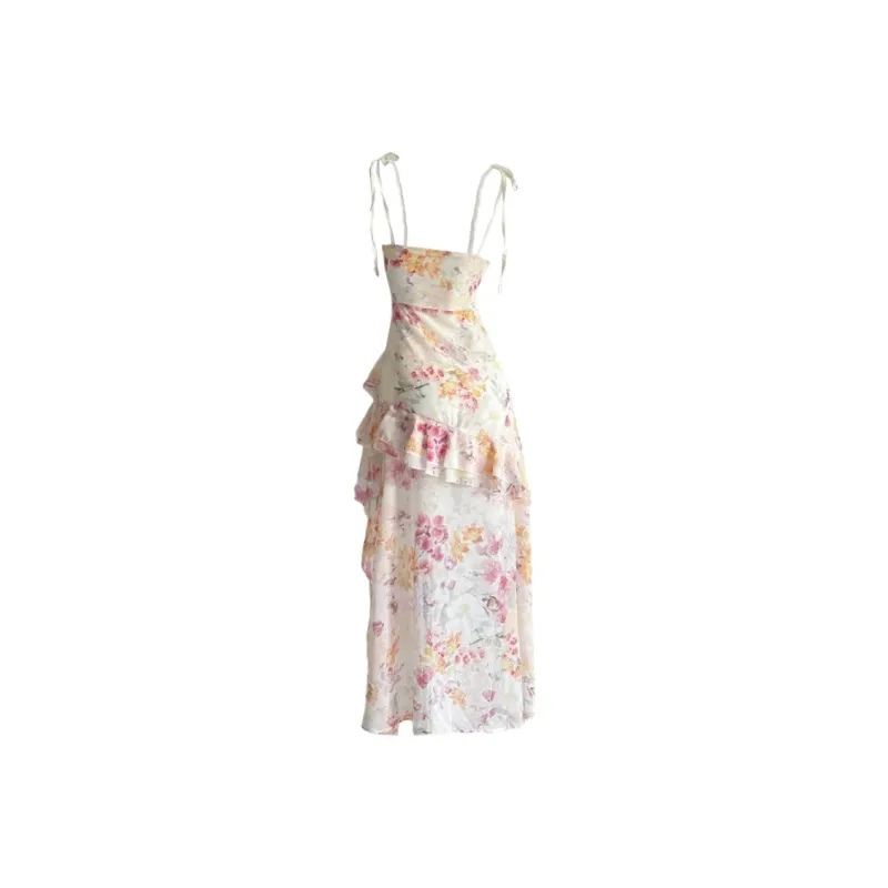 GUOZHEN Slip Dresses Women's Floral-1