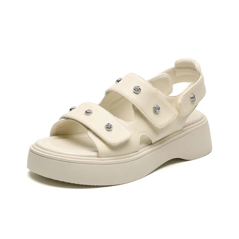 DAPHNE Beach Sandals Women's Black/Ecru-6