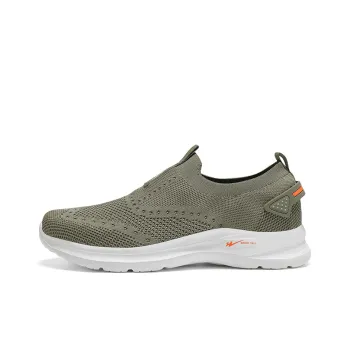 Binary Shock Absorbers Slip Resistant Breathable Low Top Casual Shoes Men's Gray Green