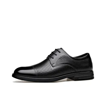 PT'SON Dress Shoes Men Low Top Black